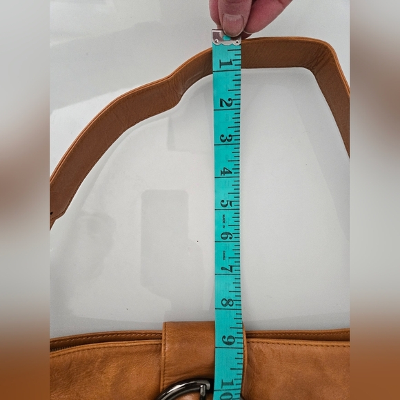 Beijo  Burnt Orange Shoulder Bag with Buckle - Picture 12 of 14